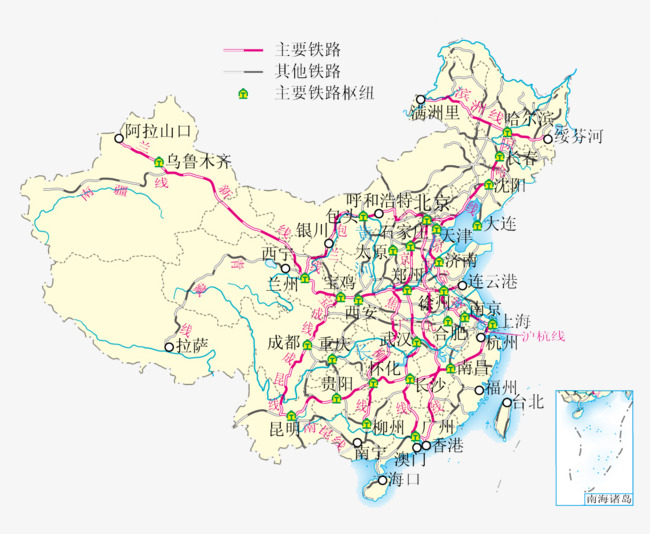 全国铁路最新版图